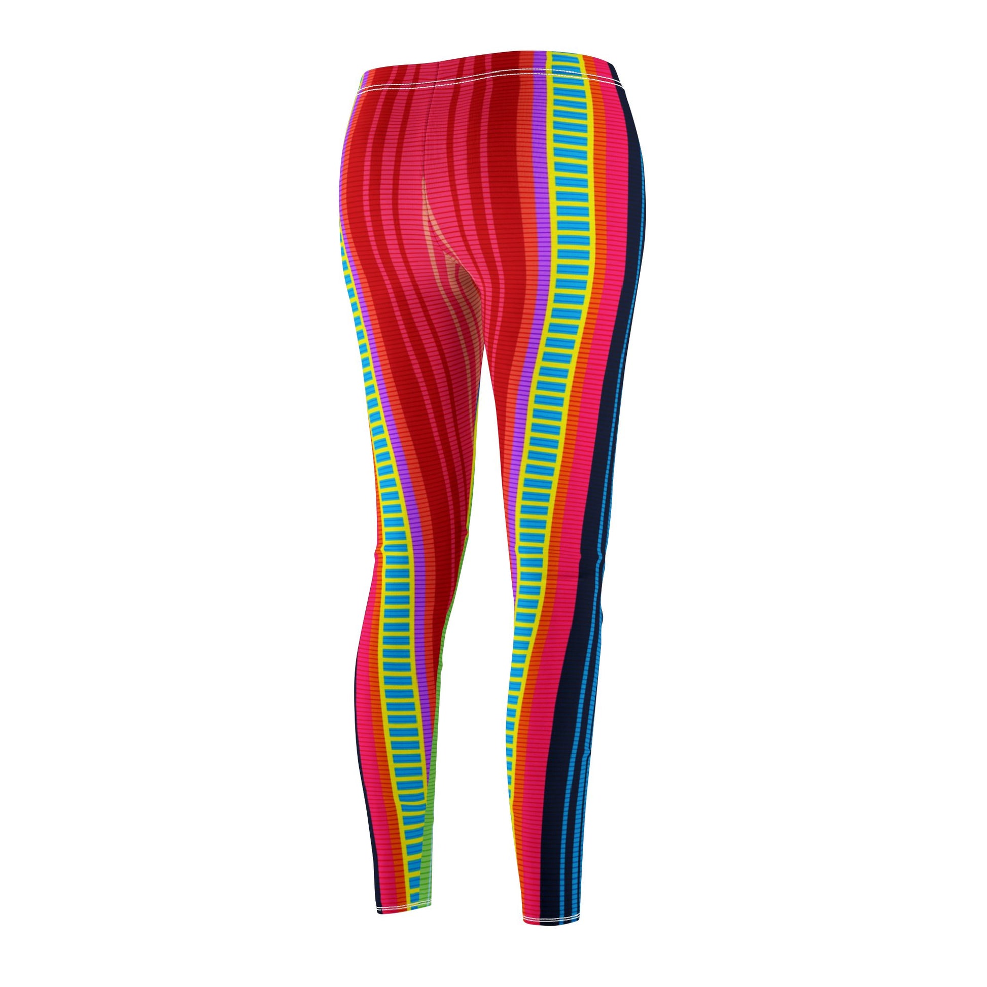 Colorful Striped Leggings - NestlyAura - Colorful Striped Leggings
