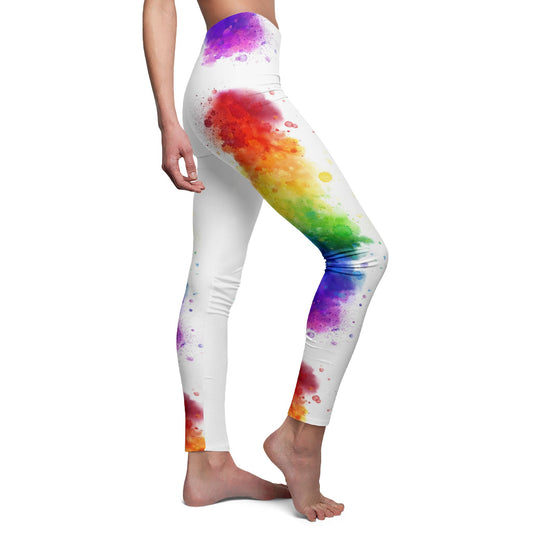 Vibrant Splash Casual Leggings
