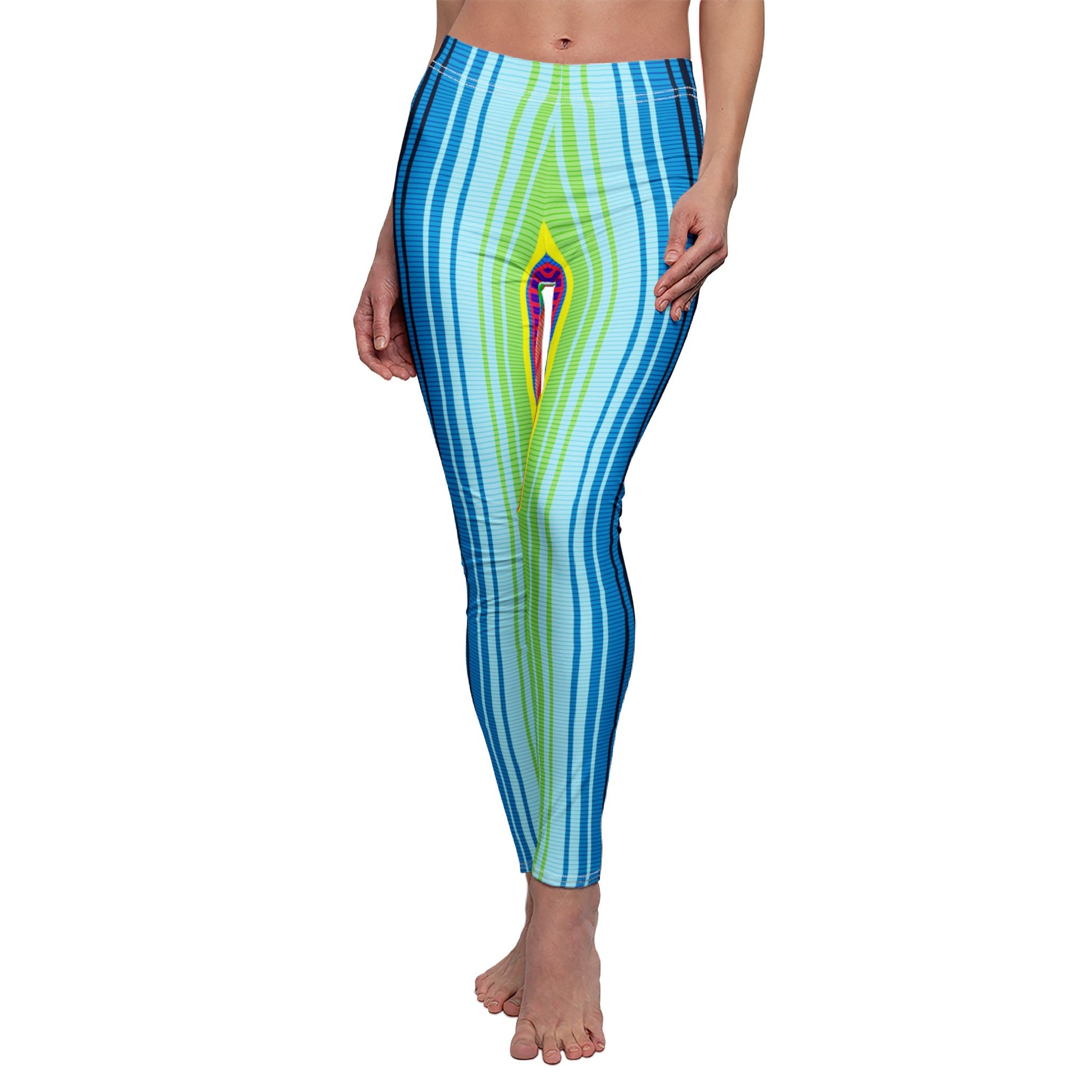 Colorful Striped Leggings - NestlyAura - Colorful Striped Leggings