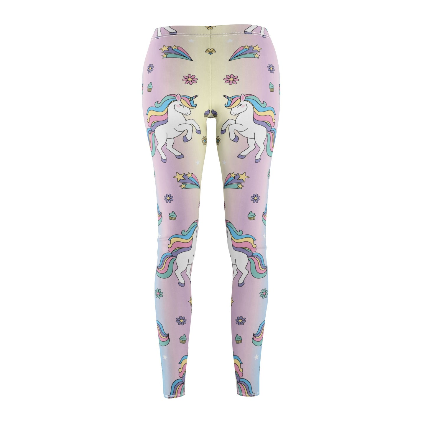 Unicorn Leggings - Whimsical Fantasy Printed Pants, Cute Stretchy Tights for Women, Magical Animal Design Yoga Wear