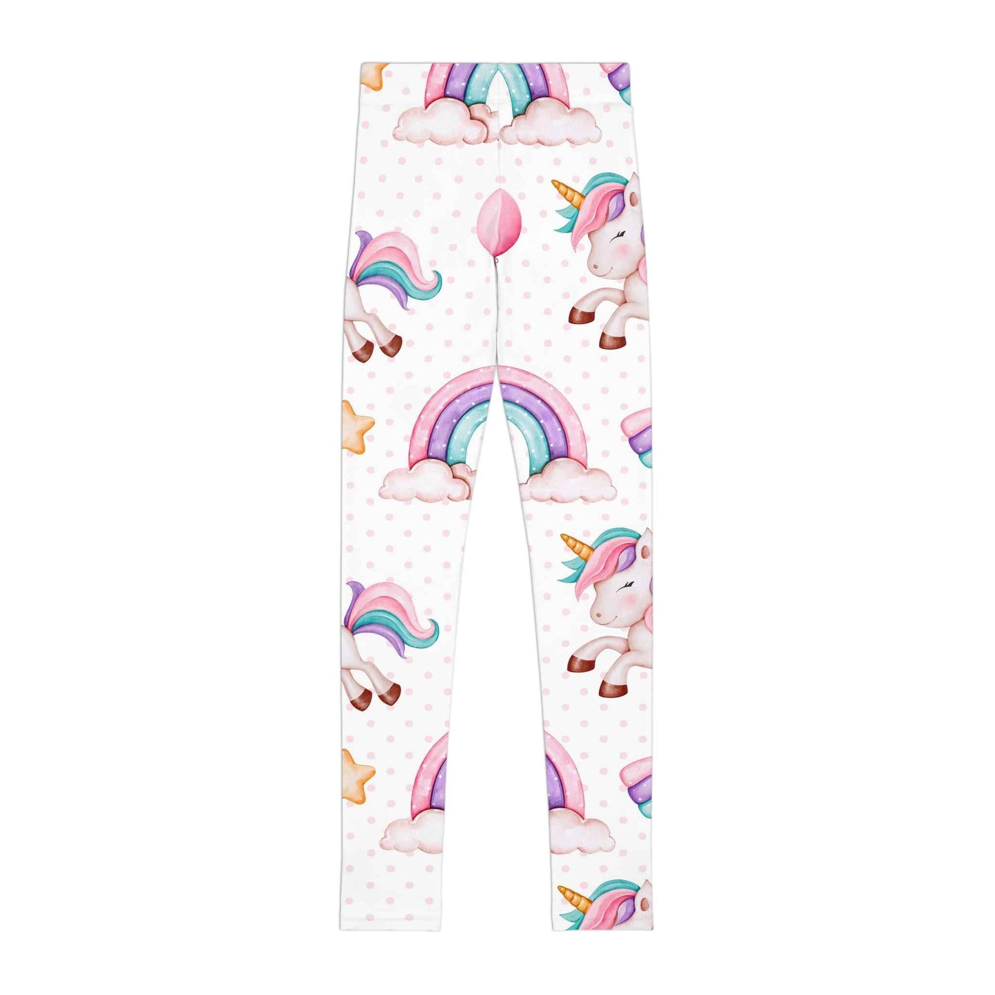 Unicorn Leggings for Kids - Magical Rainbow Tights, Girls Fantasy Pants, Cute Animal Print Bottoms