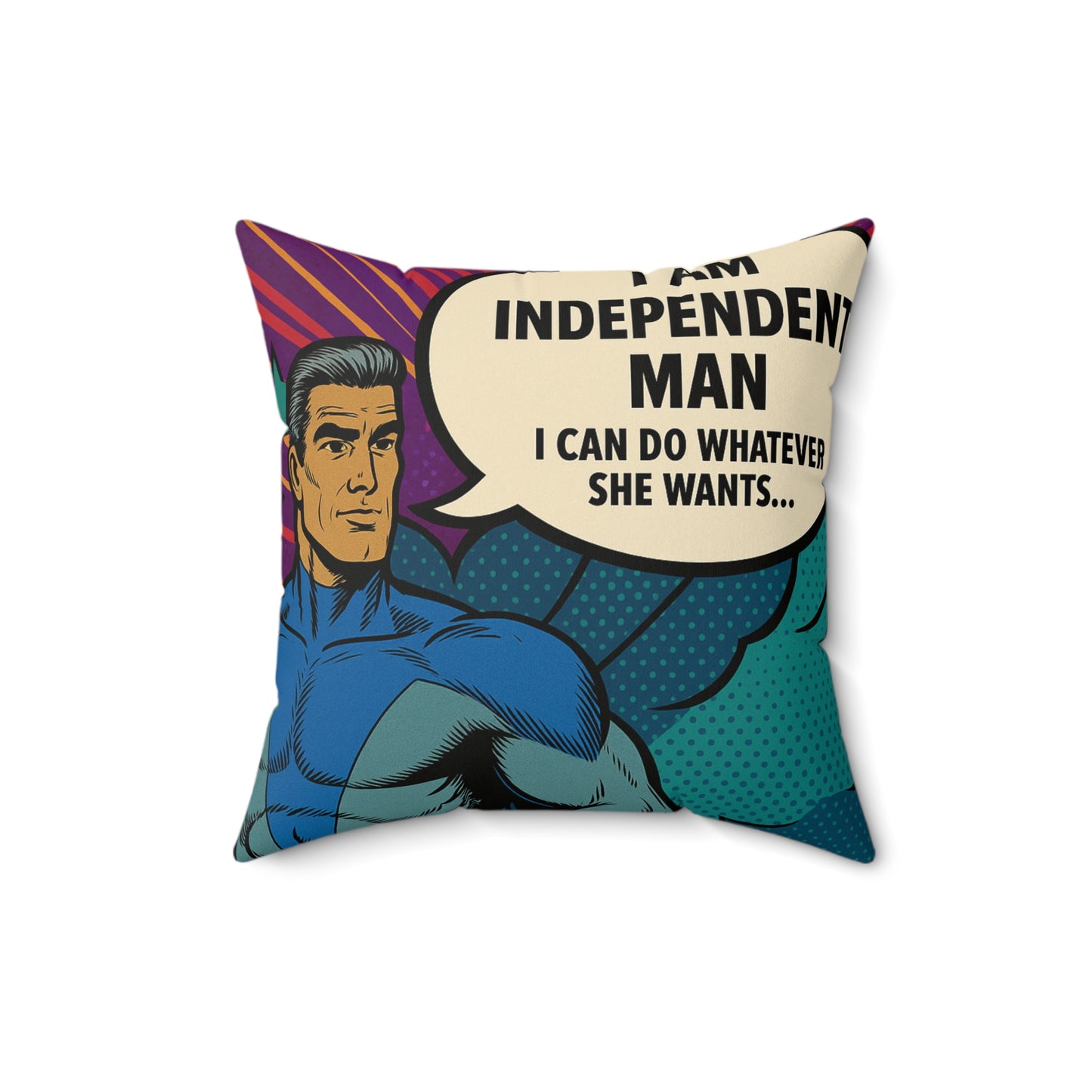Independent Man - Superhero pillow - NestlyAura - Independent Man - Superhero pillow