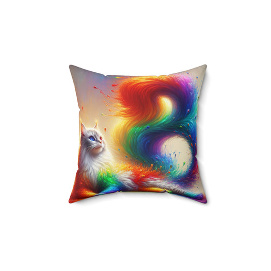 Whimsical Cat Pillow