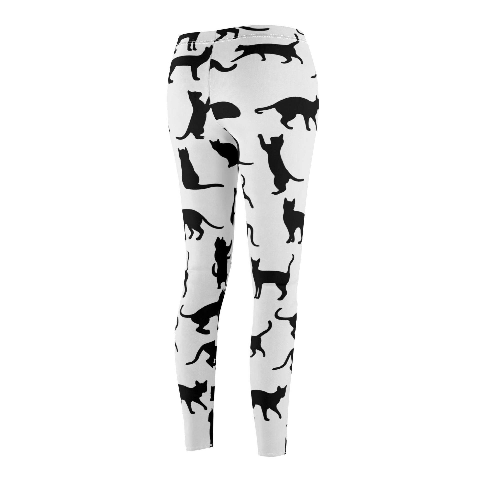 Stylish Cat Silhouette Leggings for Cat Lovers - NestlyAura