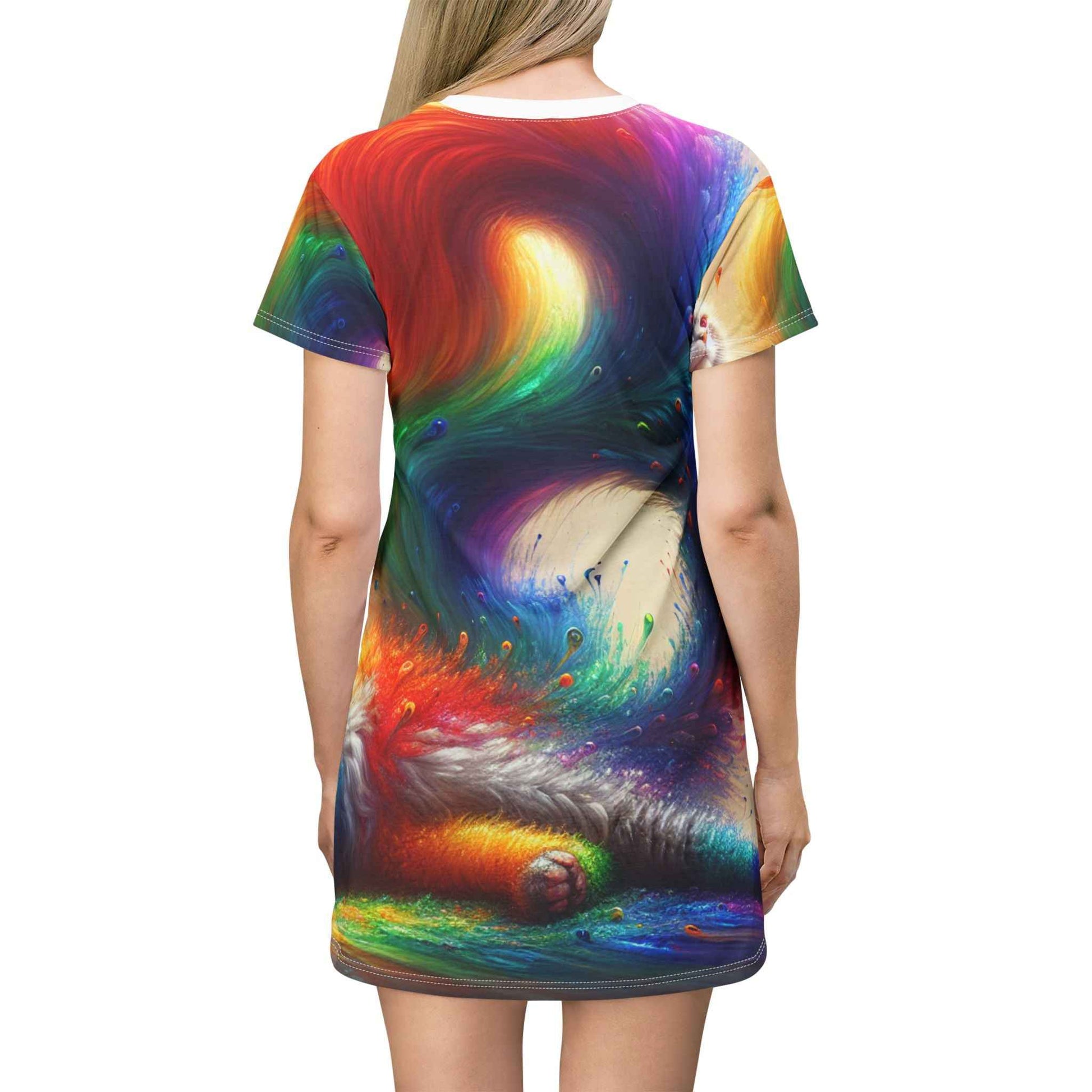Colorful Cat Shirt for Cat Lovers - Fun and Vibrant Design