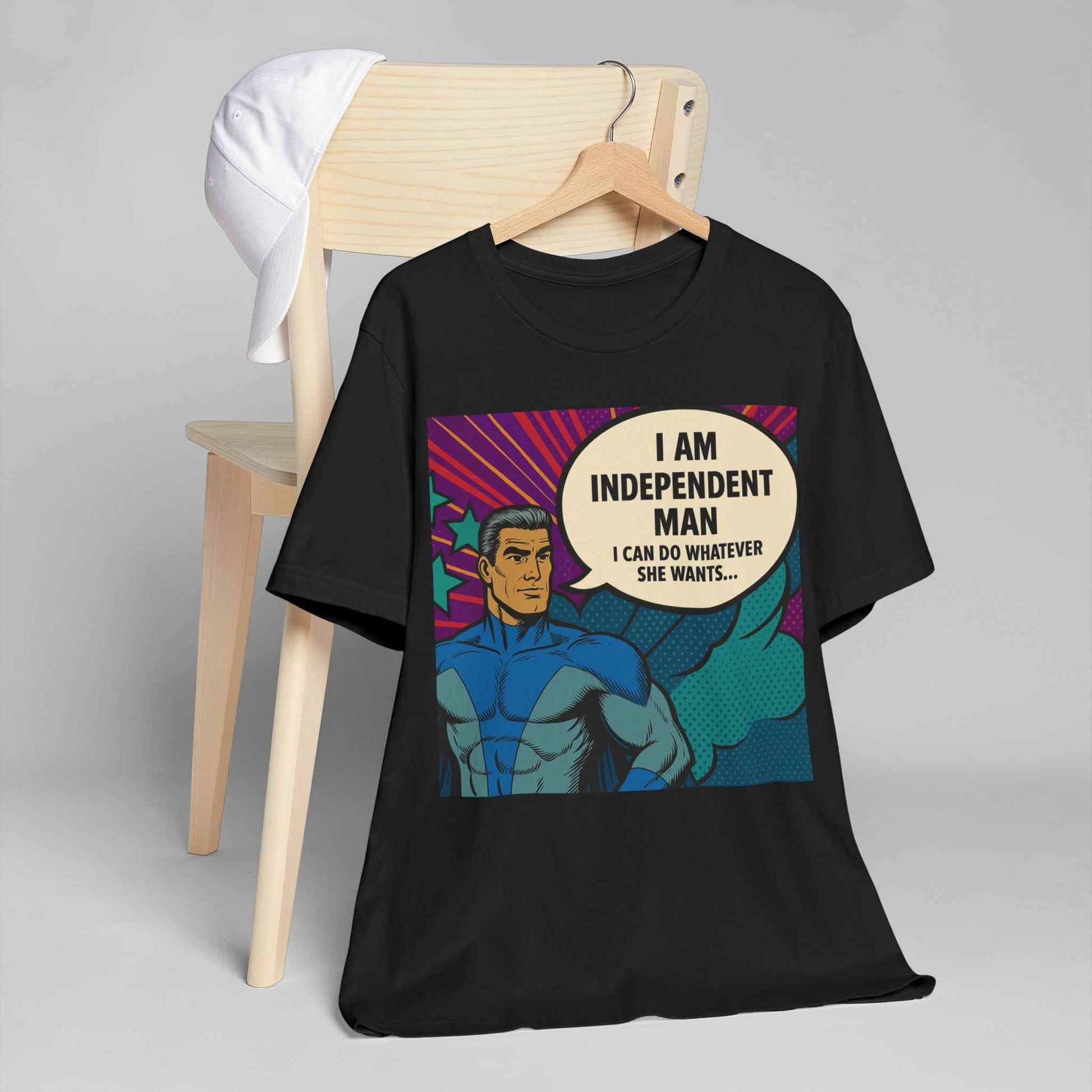 Independent Man T-Shirt - Funny Design for Empowered Males