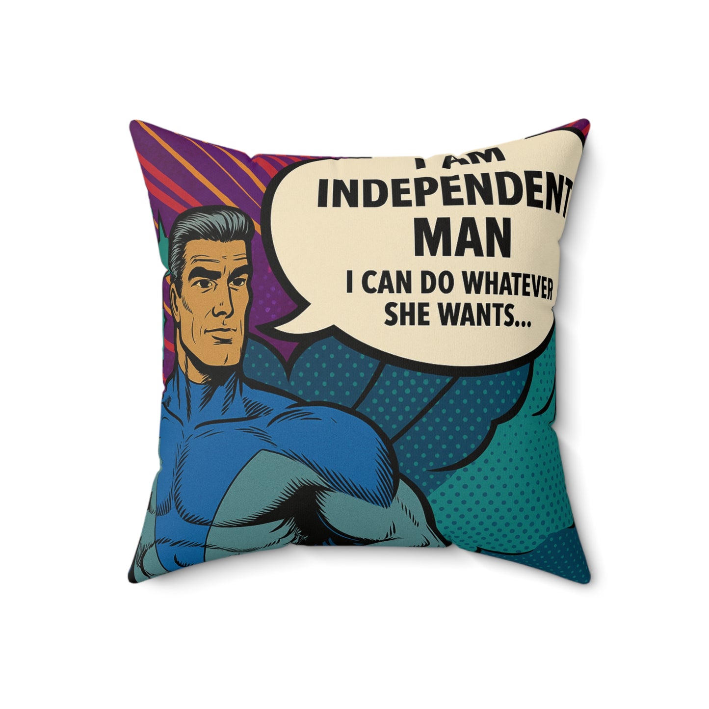 Independent Man - Superhero pillow - NestlyAura - Independent Man - Superhero pillow