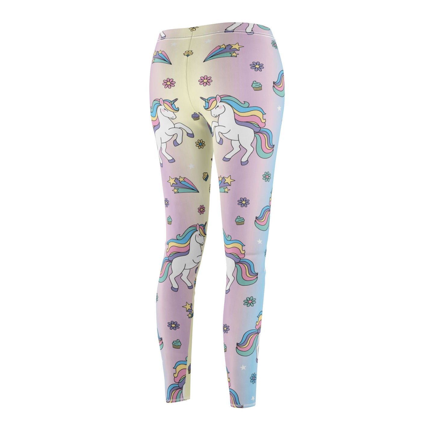 Unicorn Leggings - Whimsical Fantasy Printed Pants, Cute Stretchy Tights for Women, Magical Animal Design Yoga Wear