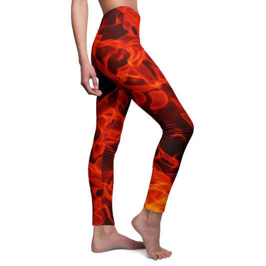Flame Print Leggings