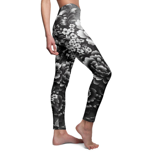 Floral Design Casual Leggings