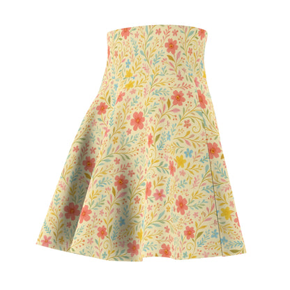 Garden Floral Skater Skirt - NestlyAura - Garden Floral Skater Skirt