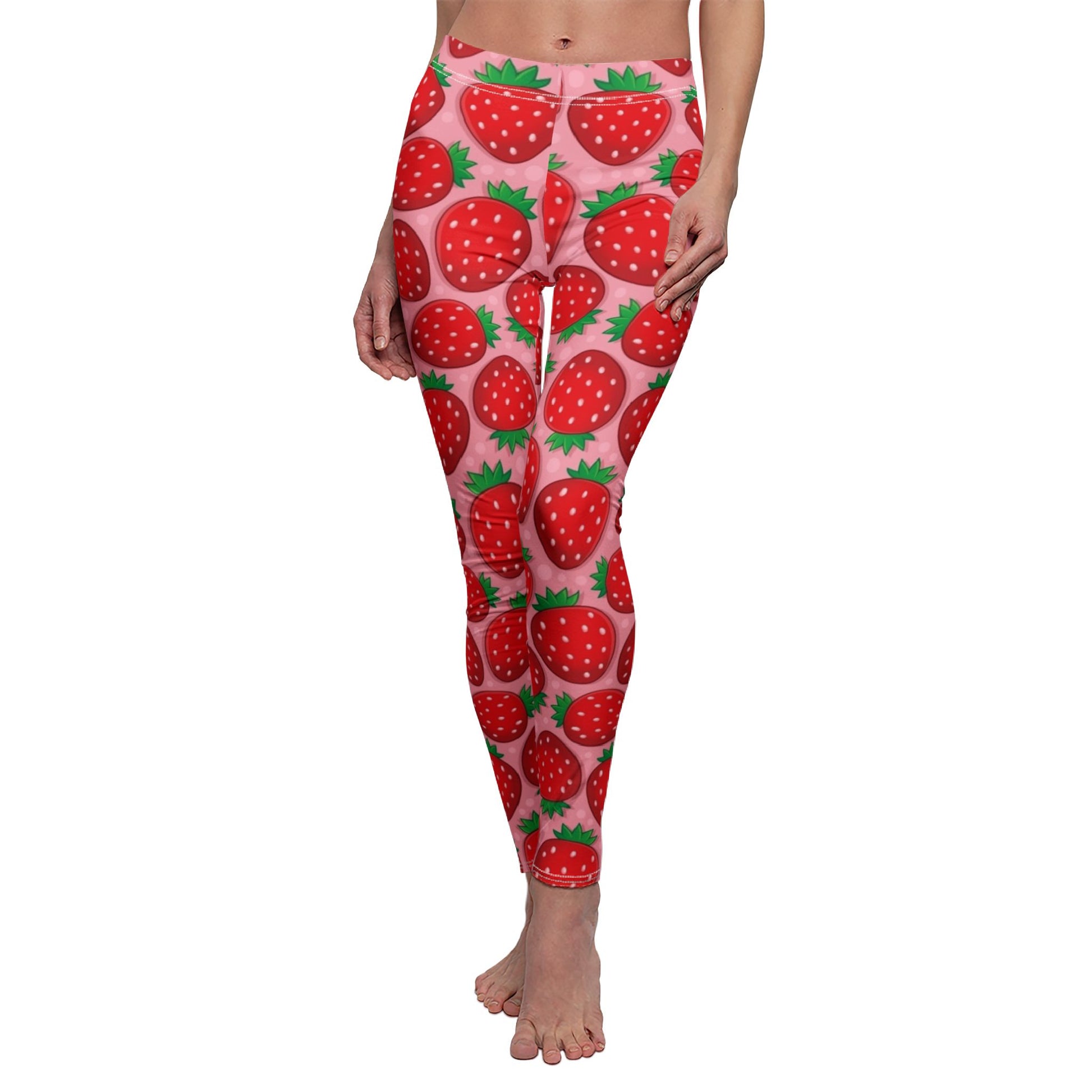 Strawberry Leggings - NestlyAura - Strawberry Leggings