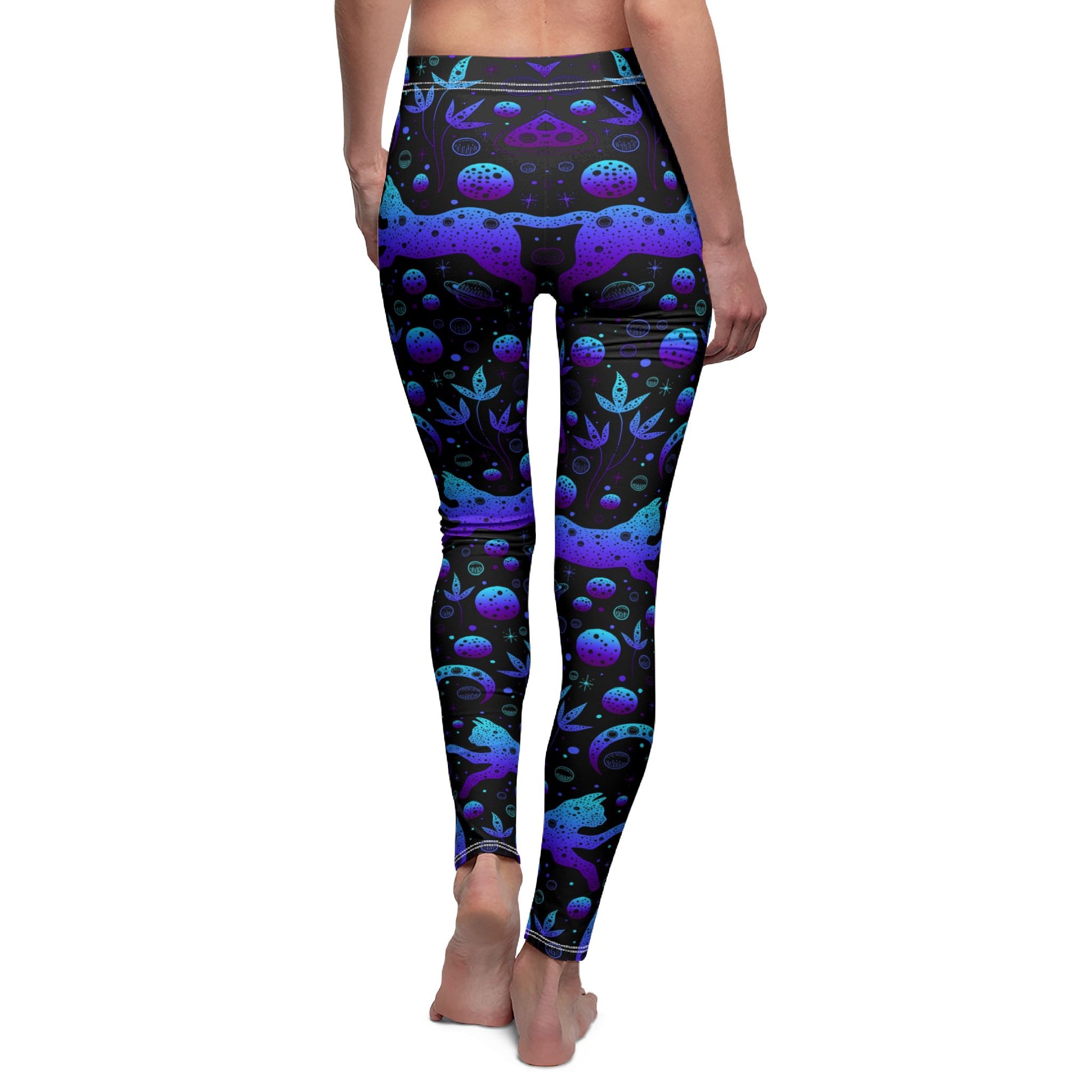 Cosmic Cat Leggings for Stellar Style and Comfort - NestlyAura