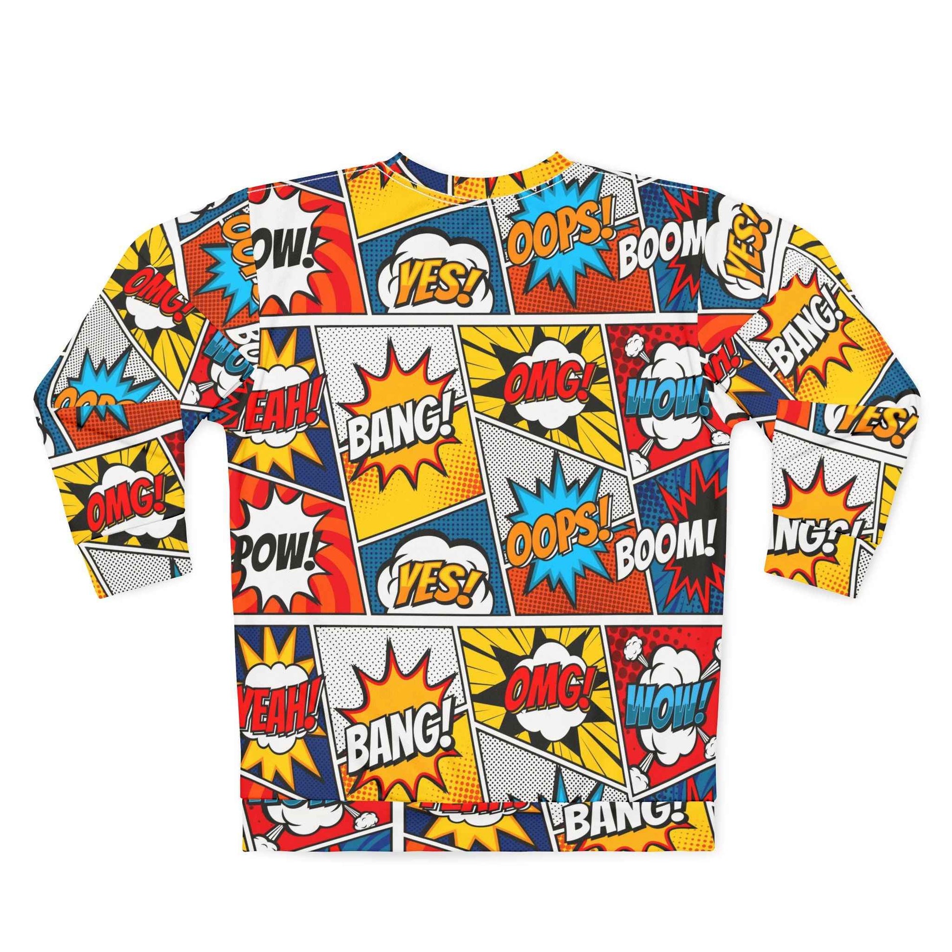 Colorful Pop Art Sweatshirt for Vibrant Comic Style Fashion