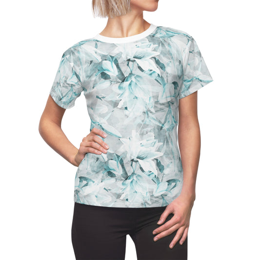 Floral Tee - Elegant Nature-Inspired Cut & Sew