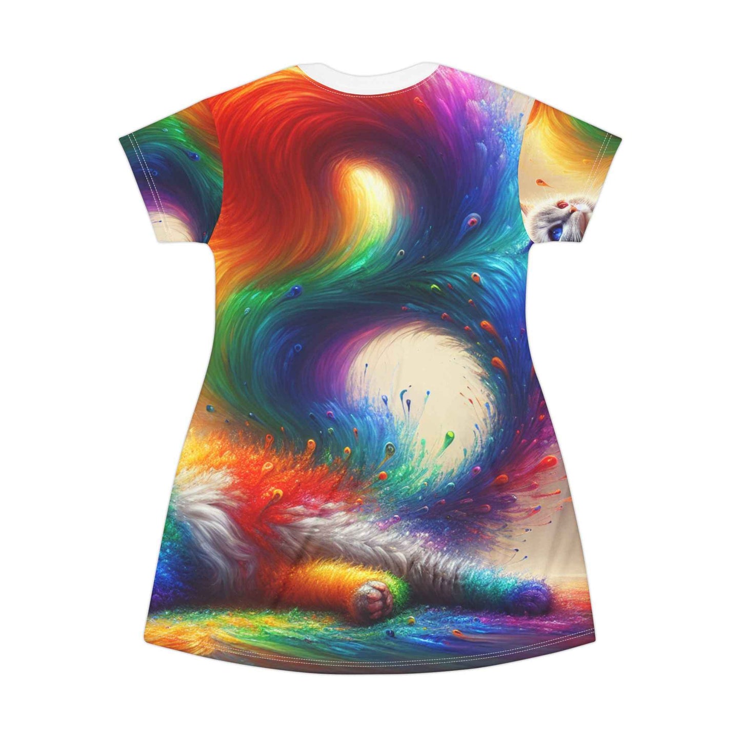 Colorful Cat Shirt for Cat Lovers - Fun and Vibrant Design