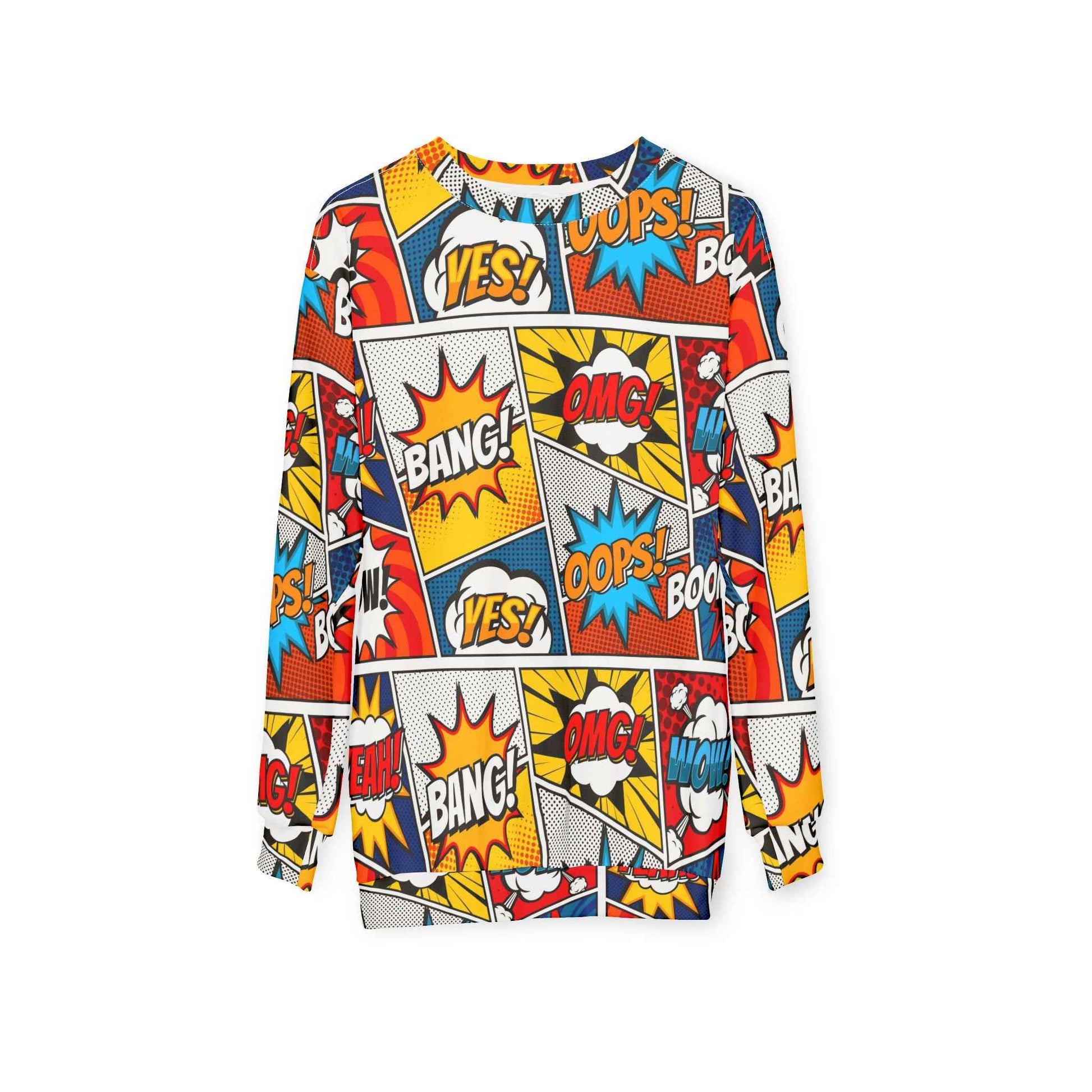 Colorful Pop Art Sweatshirt for Vibrant Comic Style Fashion