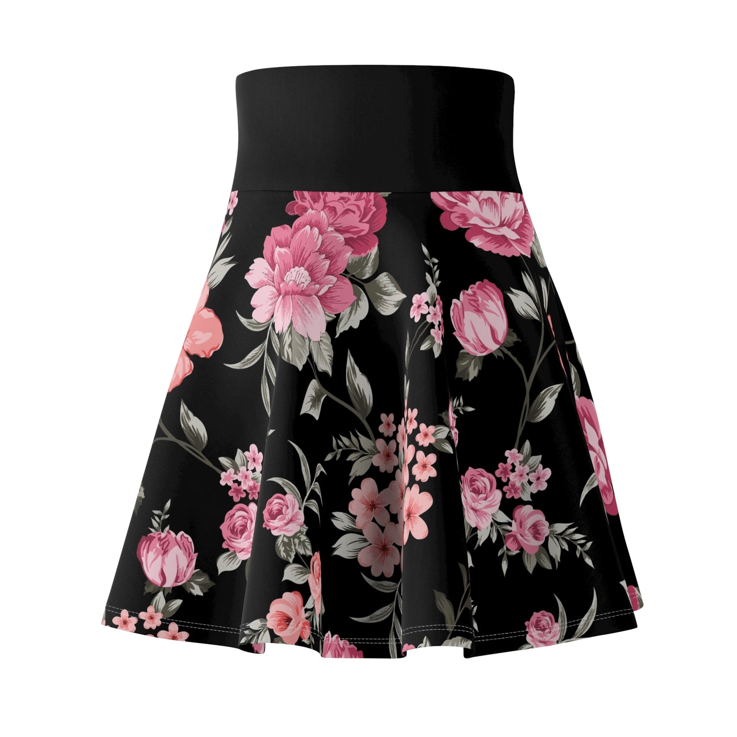 Floral Skater Skirt for Women - Trendy Spring and Summer Flare Skirt, Flowy Fashionable Apparel - NestlyAura