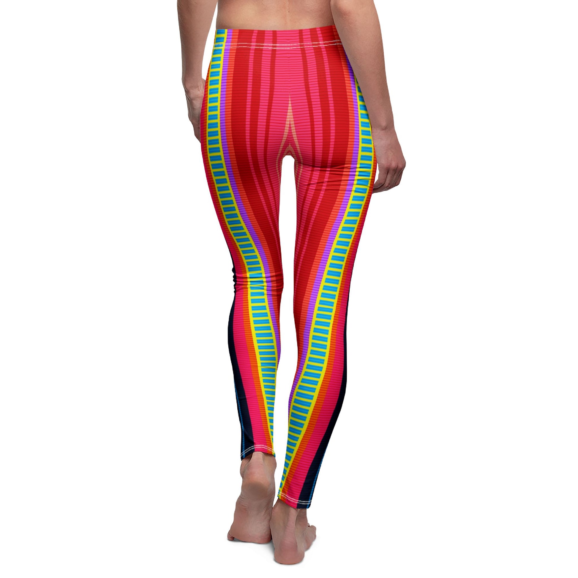 Colorful Striped Leggings - NestlyAura - Colorful Striped Leggings