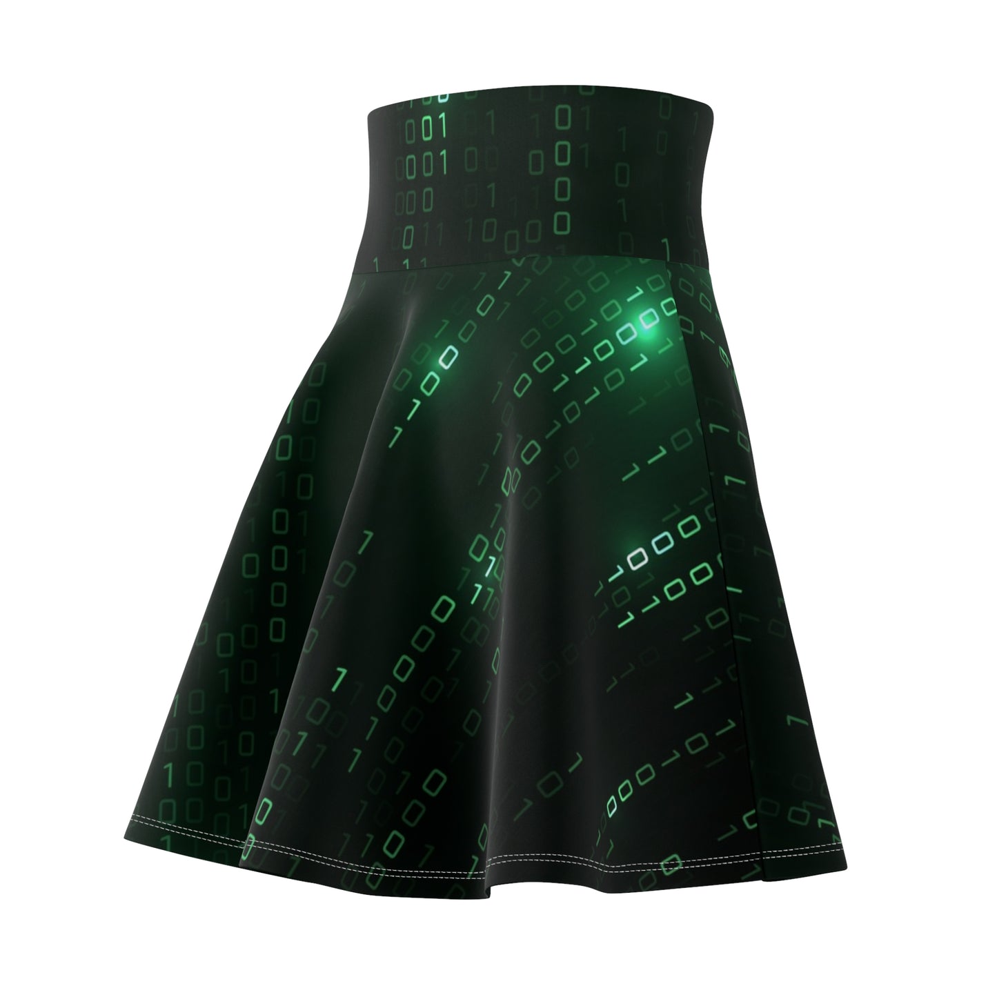 Matrix Skater Skirt - Women's A-Line Skirt for Cyberpunk Fashion and Sci-Fi Costumes
